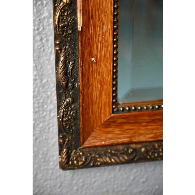 Vintage Bohemian Beveled Wall Mirror, France, 1940s For Sale - Image 4 of 8