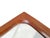 Brown Mid-Century Modern Danish Teak Mirror, 1960s For Sale - Image 8 of 9