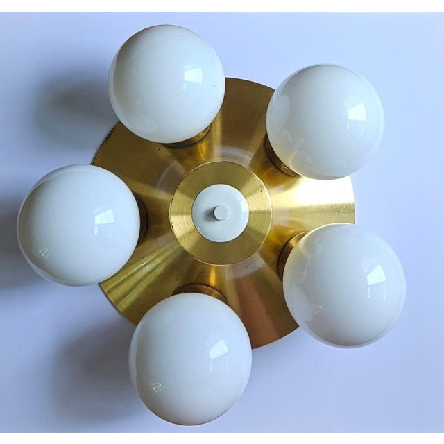 Mid-Century Space Age Sputnik Flush Mount, 1970s For Sale - Image 4 of 17
