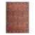 1890s Red Ground Geometric Antique Heriz Handknotted Room Size Rug For Sale