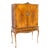 Early 20th Century Queen Anne Burr Walnut Cocktail Cabinet For Sale