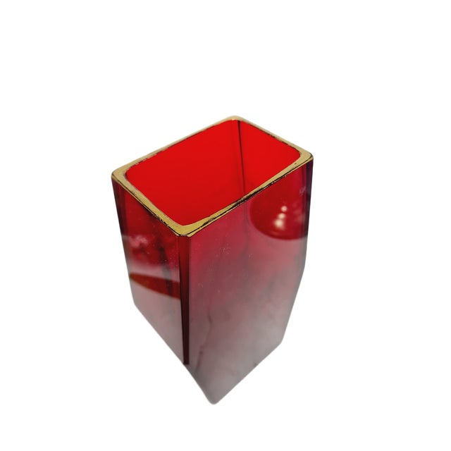 Art Deco Glass Vase by Joseph Hoffmann from Moser, Czechoslovakia, 1930s For Sale - Image 6 of 18