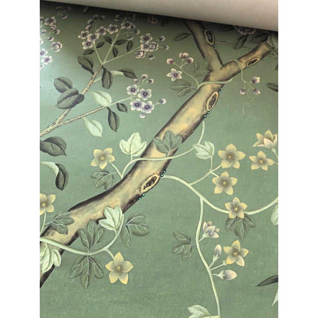 Victorian 36“*96"/Panel, 18th-Century Style Chinoiserie Scenic Wallpaper - 10-Panel Panoramic Set (Sold Per Panel) For Sale - Image 3 of 10