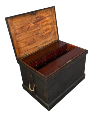 Antique English Master Craftsman's Pine Chest