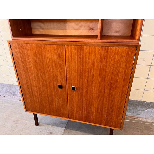 Wood Belgian Bookcase from Combineurop, 1960s For Sale - Image 7 of 9