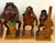 Wood Mid-20th C. Mexican Hand-Carved Seven-Piece Frog Orchestra, with Carlos Campos For Sale - Image 7 of 18