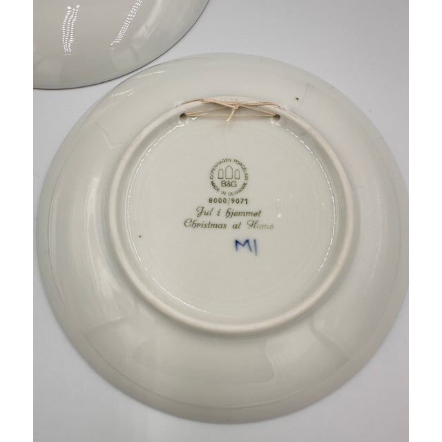 Bing & Grondahl Copenhagen Annual Christmas Plates 1968, 1971 Collectible 2pc Set For Sale In Palm Springs - Image 6 of 9