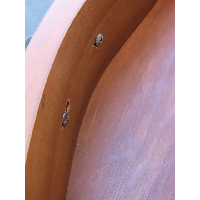 Wabash 1940s Tall Serpentine Front Mahogany Nightstand Side End Table 6458 For Sale - Image 9 of 18
