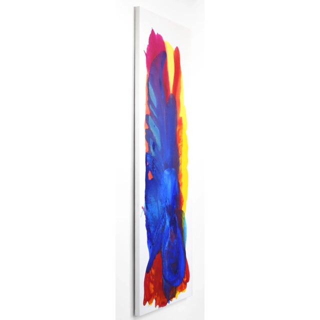 Large Oversized Colorful Artwork "Magical Night Ii" Contemporary Original Abstract Acrylic Painting by Clara Berta For Sale In Los Angeles - Image 6 of 8