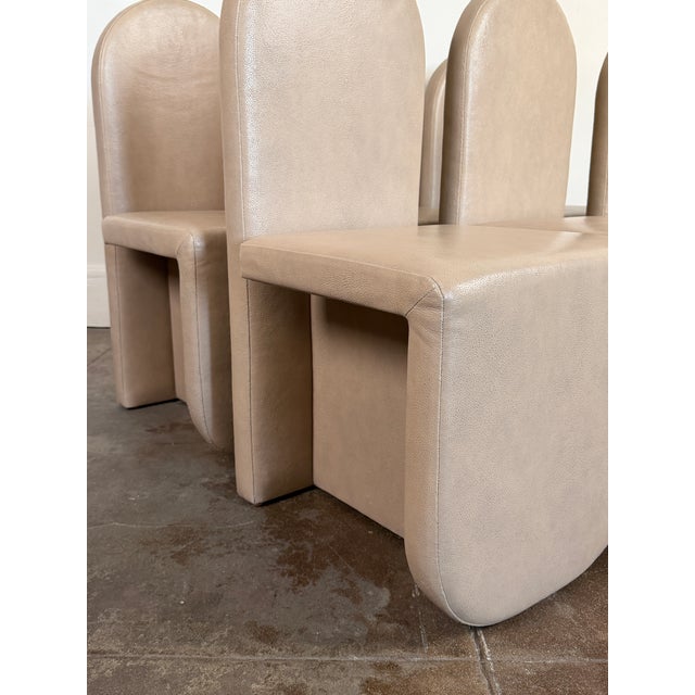 Modern Leather Dining Chairs by Cuff Studio For Sale - Image 14 of 18