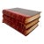Antique French Red Leather Bound Books - Set of 3 For Sale