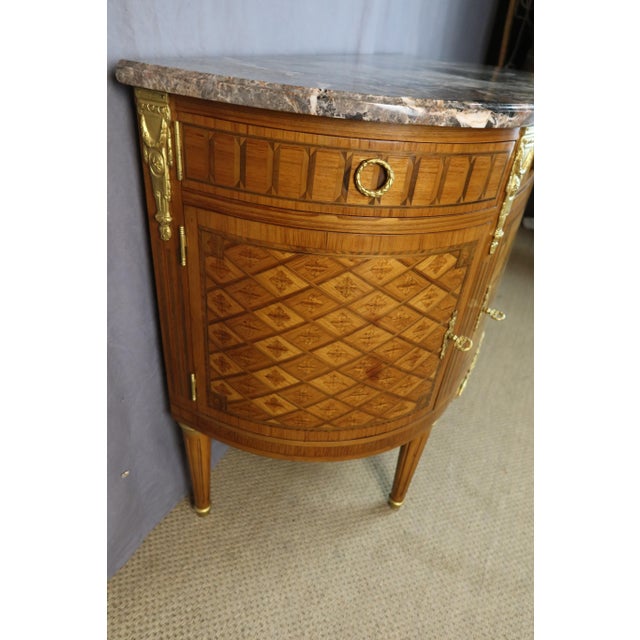 Vintage Half Moon Dresser, 1940s For Sale - Image 3 of 14