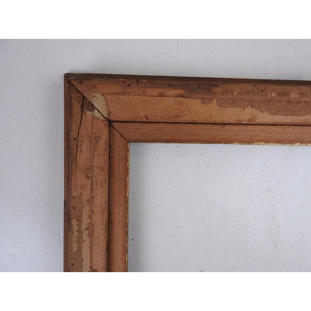 Antique Oak and Giltwood Picture Frame For Sale In Seattle - Image 6 of 7