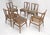 Charak Furniture Company Tommy Parzinger Light Walnut Dining Chairs Lenor Larsen Upholstery MINT - Set of 6 For Sale - Image 4 of 12