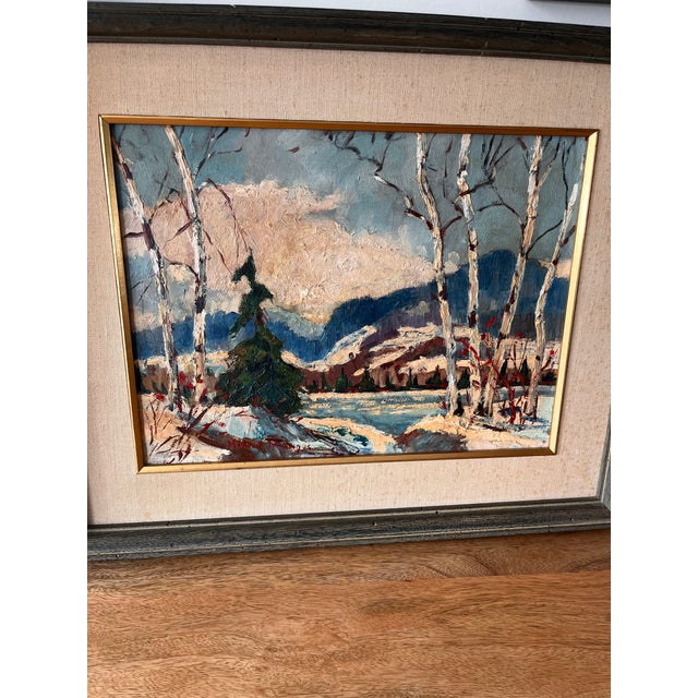 Marvin Mangus Alaskan Landscape Oil, Signed For Sale - Image 4 of 10