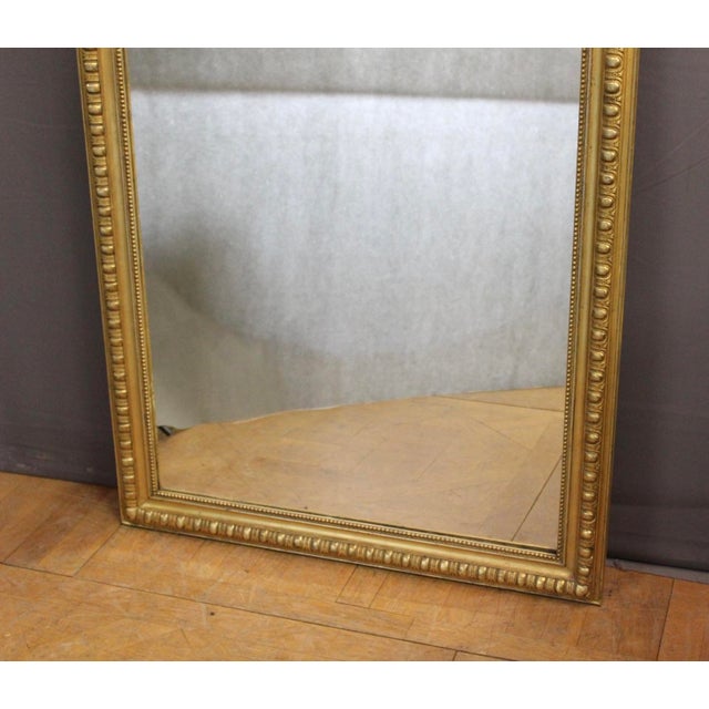 Large 19th Century Gilded Stucco Mirror For Sale - Image 4 of 14