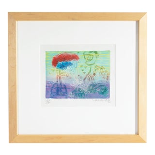 Abstract Intaglio Print by Shoichi Hasegawa For Sale