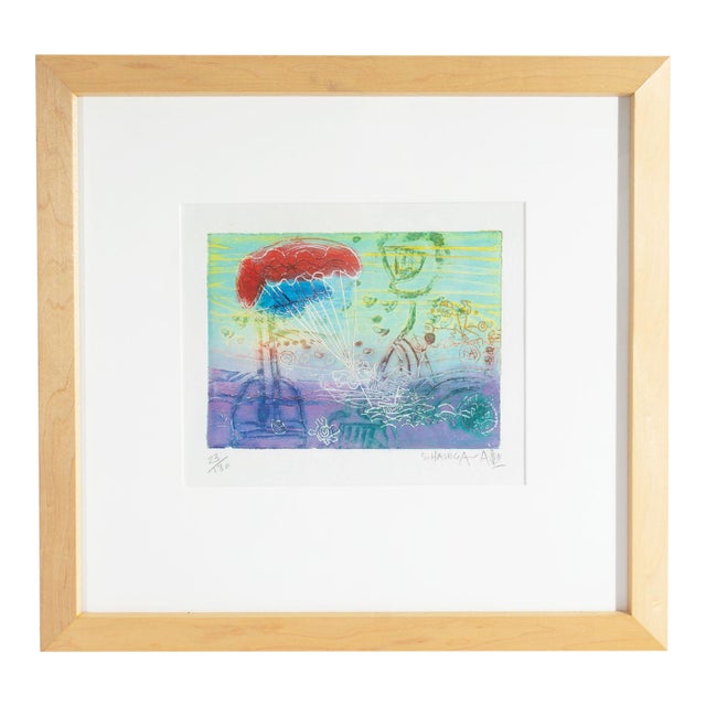 Abstract Intaglio Print by Shoichi Hasegawa For Sale