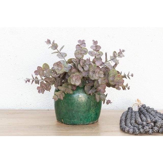 Emerald Horizon Glazed Asian Pot For Sale - Image 9 of 9