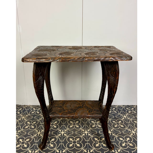 Japanese Two Tier Side Table from Liberty and Co, 1900s For Sale - Image 4 of 18