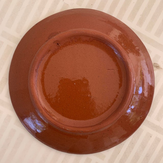 1950s Troyan Red Clay Art Plate Chairish
