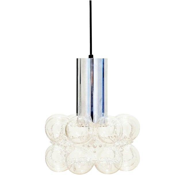 Mid-Century Bubble Glass Ceiling Light/Pendant by Helena Tynell for Limburg, Germany, 1960s For Sale