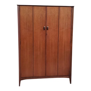 Vintage Teak Wardrobe by Link Furniture C.1950s For Sale