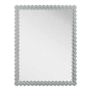 Fleur Home Carnival Chaos Rectangle Mirror in Pelican Gray, 30x40 For Sale