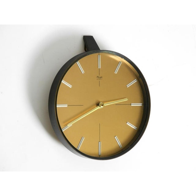 Mid-Century Modern Wall Clock in Bronze and Brass from Kienzle, 1960s For Sale - Image 11 of 11