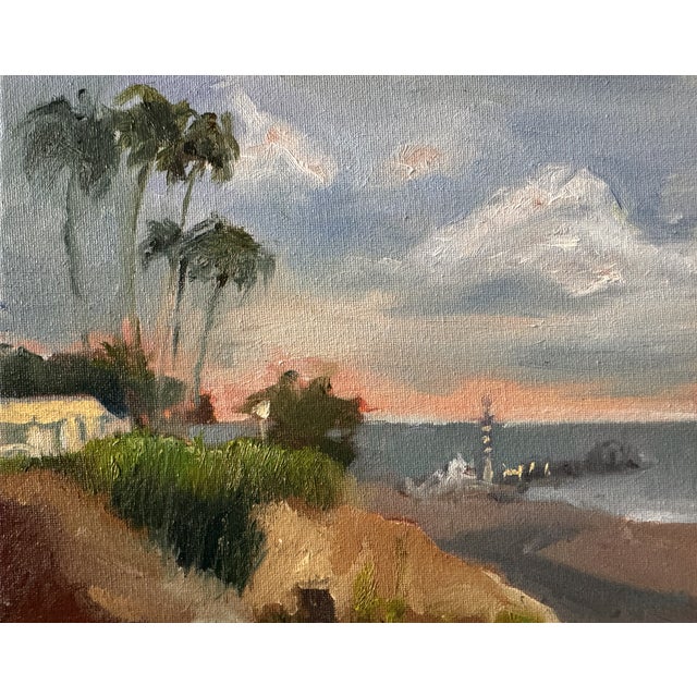 California Coast, San Francisco – Original Oil Painting by Danka Krol This original oil painting on canvas captures the...