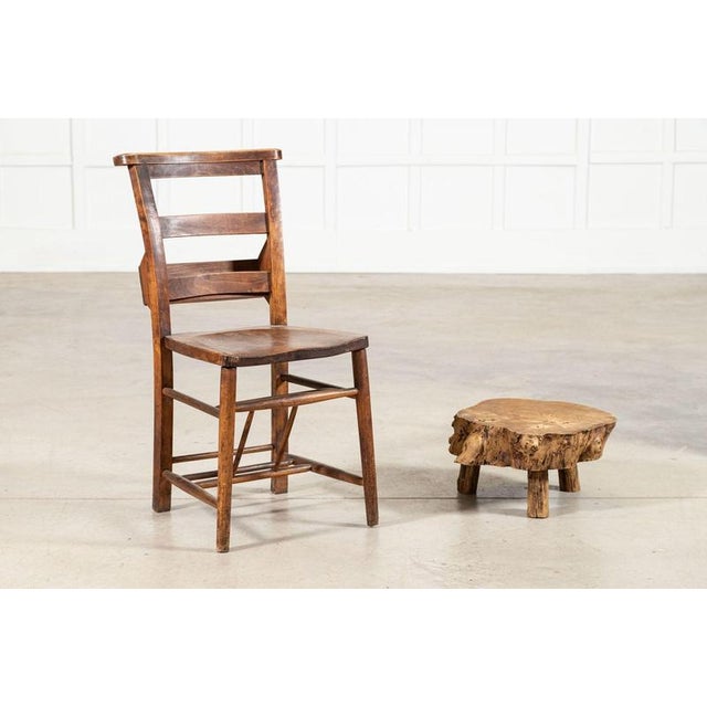 French Elm Side Table, 1900 For Sale - Image 3 of 10