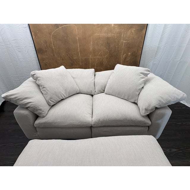 RH Restoration Hardware Cloud Modular Sectional 3-Piece Configuration | Two Classic Modular Corner Chairs & Classic Coffee...