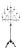 Gothic wrought iron candelabra style floor lamp For Sale