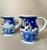 Bauhaus Handpainted Ceramic Jugs with Angel and Cityscape Reverie, 1990s, Set of 2 For Sale - Image 3 of 9