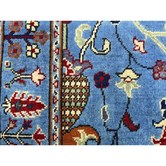 Textile Blue Sultani Persian Style Floral Area Rug, 3'2" X 4'11" For Sale - Image 7 of 13