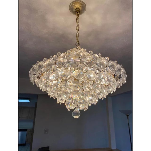 French Mid Century Schonbek Baronet Crystal Chandelier Chairish
