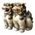 Vintage Ceramic Foo Dog Statues - Pair For Sale