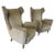 Italian Wing-Back Armchairs in the Style of Ponti - A Pair For Sale - Image 13 of 13