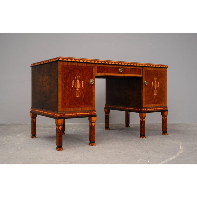Art Nouveau Desk in Hardwood, Early 20th Century For Sale - Image 11 of 18