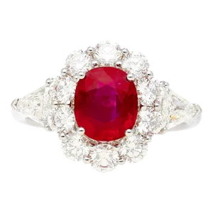 Agl Certified 1.76 Carat Pigeon's Blood Red No Heat Classic Burma Ruby Ring Size 6