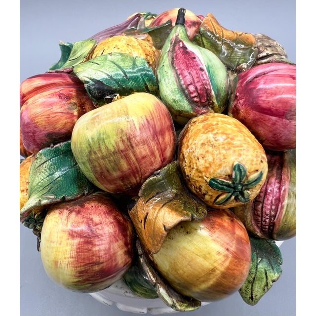 Ceramic Vintage Italian Ceramic Mixed Fruit Bowl For Sale - Image 7 of 11