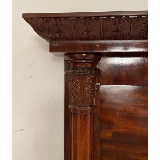 Danish Empire Mahogany Mirror Circa 1840 For Sale In San Francisco - Image 6 of 7