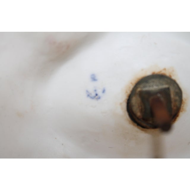 19th Century German Porcelain Figural Centerpiece / Compote For Sale - Image 10 of 11