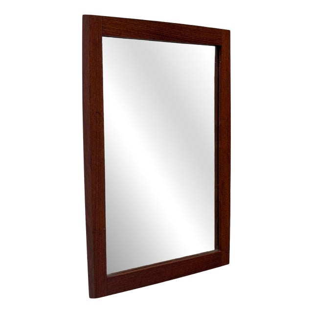 Small Teak Mirror, 1960s For Sale