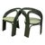 Wonderful set of six vintage postmodern dining or occasional chairs in the style of Axel Enthoven, featuring sculptural...