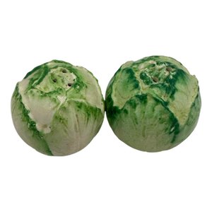 Vintage Lettuce Cabbage Salt & Pepper Shakers - A Pair
