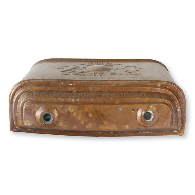 Antique 19th-Century French Copper Two Piece Lavabo Fountain For Sale - Image 10 of 12