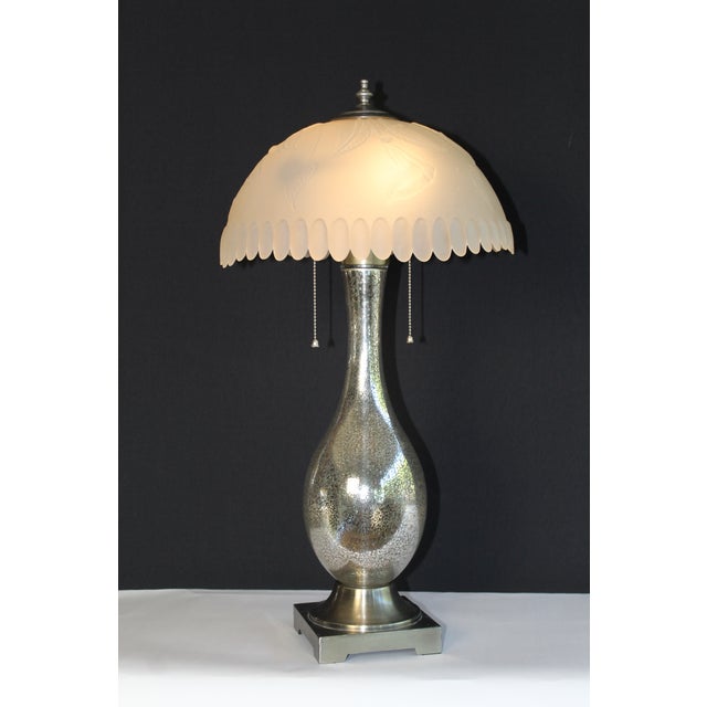 Mid 20th Century Mid 20th Century Cenedese Glass Style Lamp. For Sale - Image 5 of 11