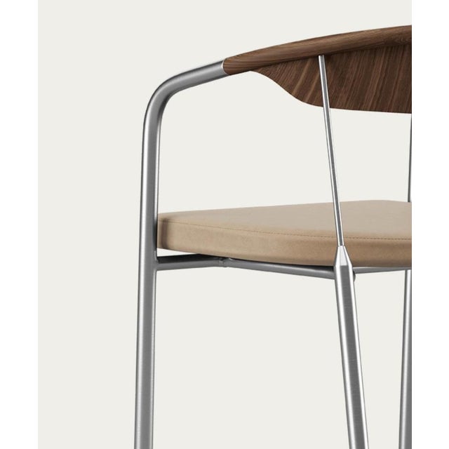 Chairman Chair in Walnut with Upholstery in Lime by Henrik Tengler for One Collection For Sale - Image 6 of 16