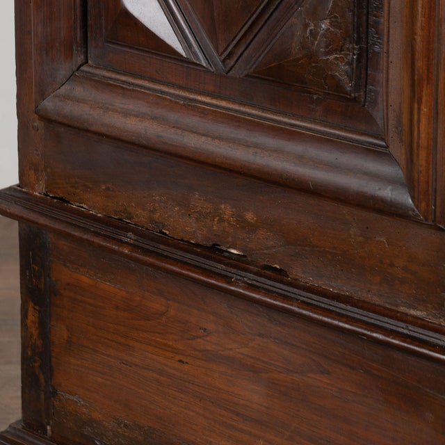 Early 19th Century French Single Door Carved Walnut Armoire Cabinet For Sale - Image 13 of 16